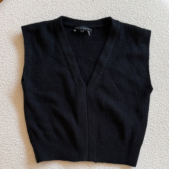 English Factory Black V-Neck Sweater Vest - Picture 1 of 2